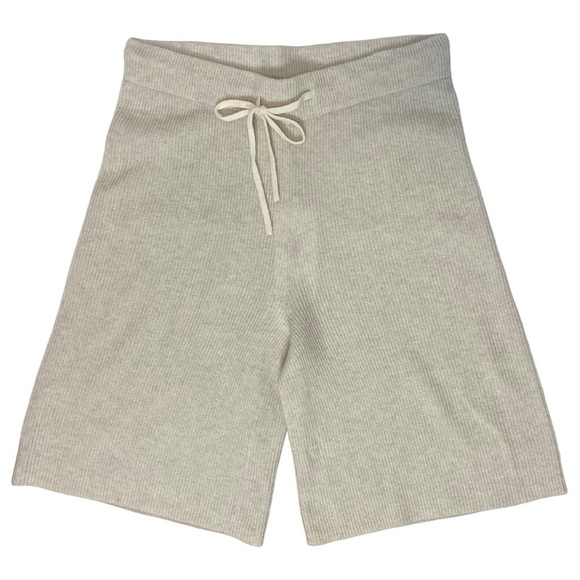 Johnny Was Calme Ribbed Cashmere Blend Bermuda Shorts - Picture 1 of 9